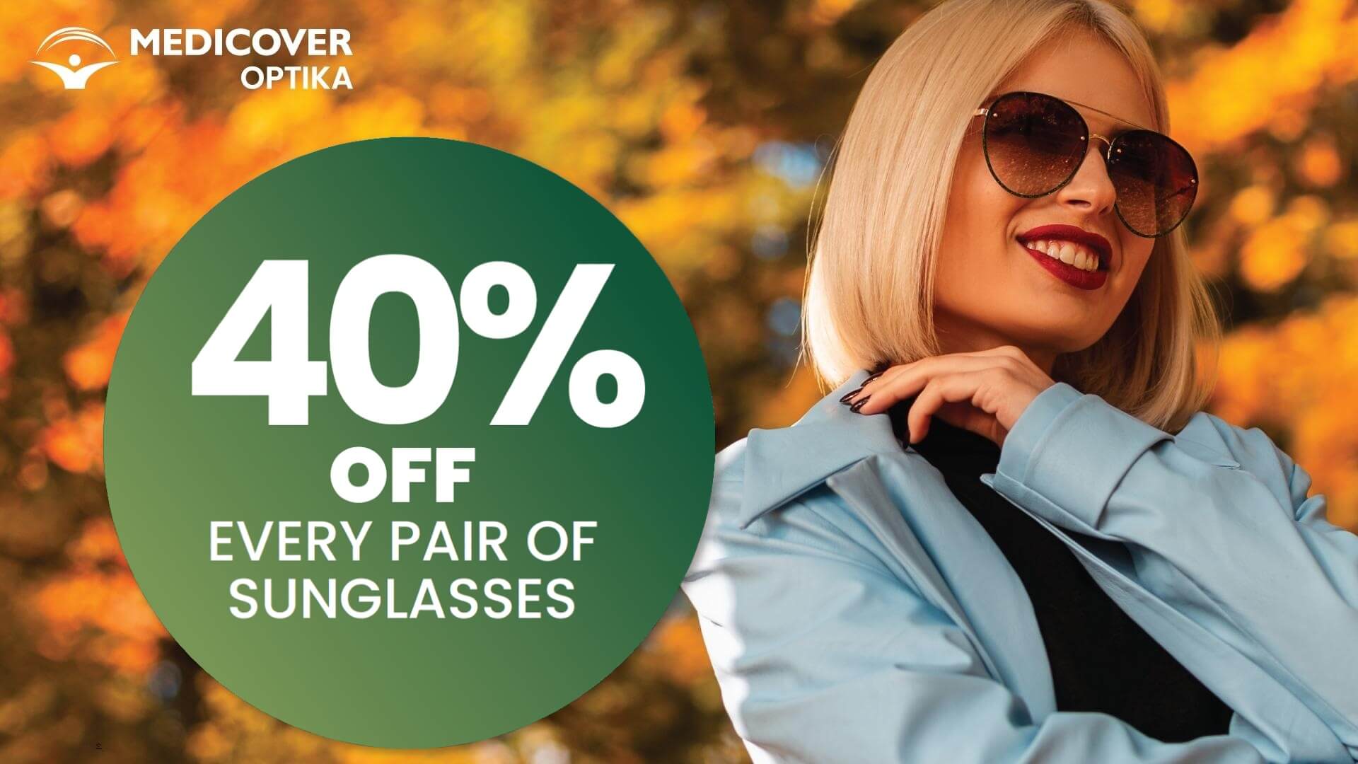 40% off every pair of sunglasses