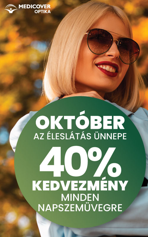 40% kedvezmény minden napszemüvegre